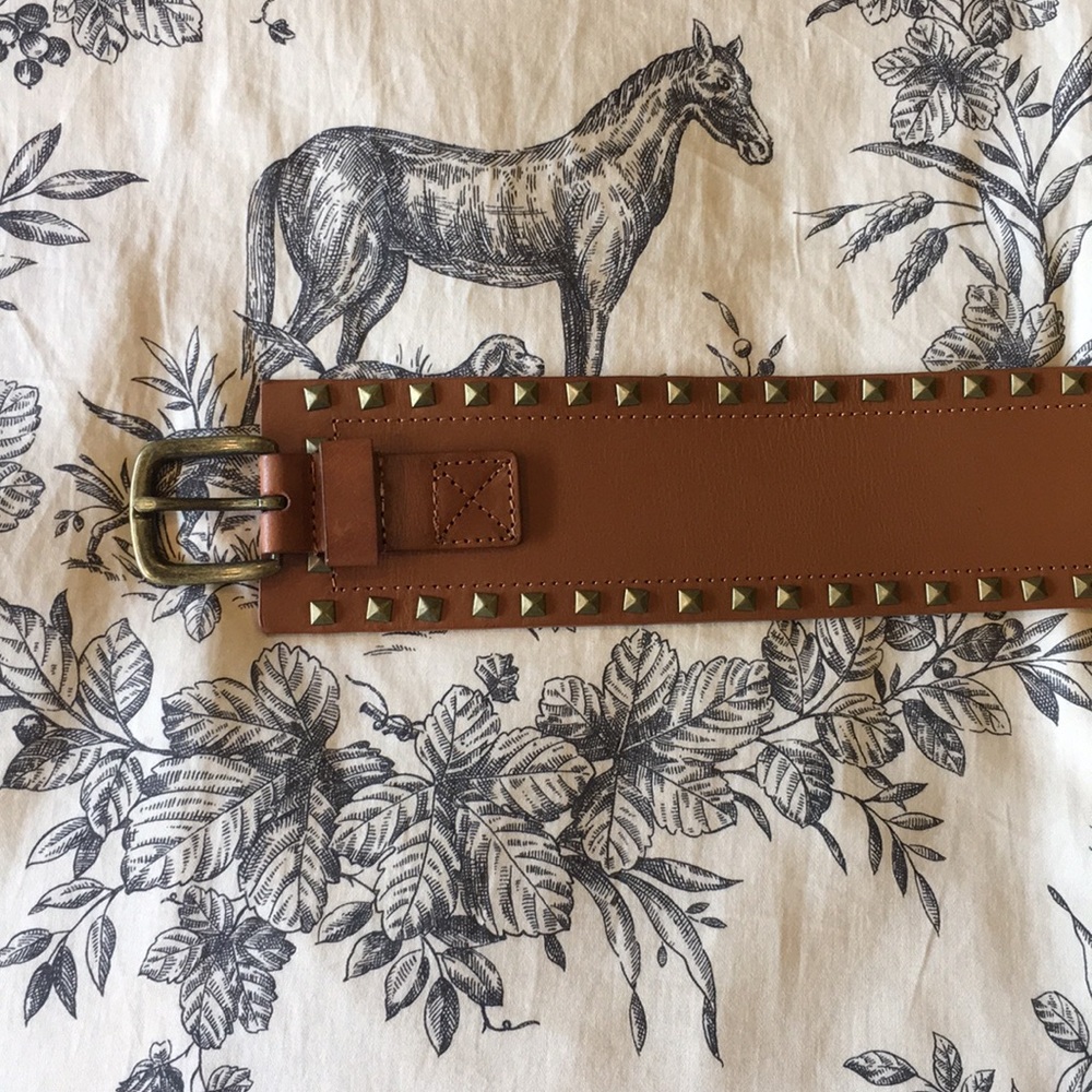 Wide Studded Belt